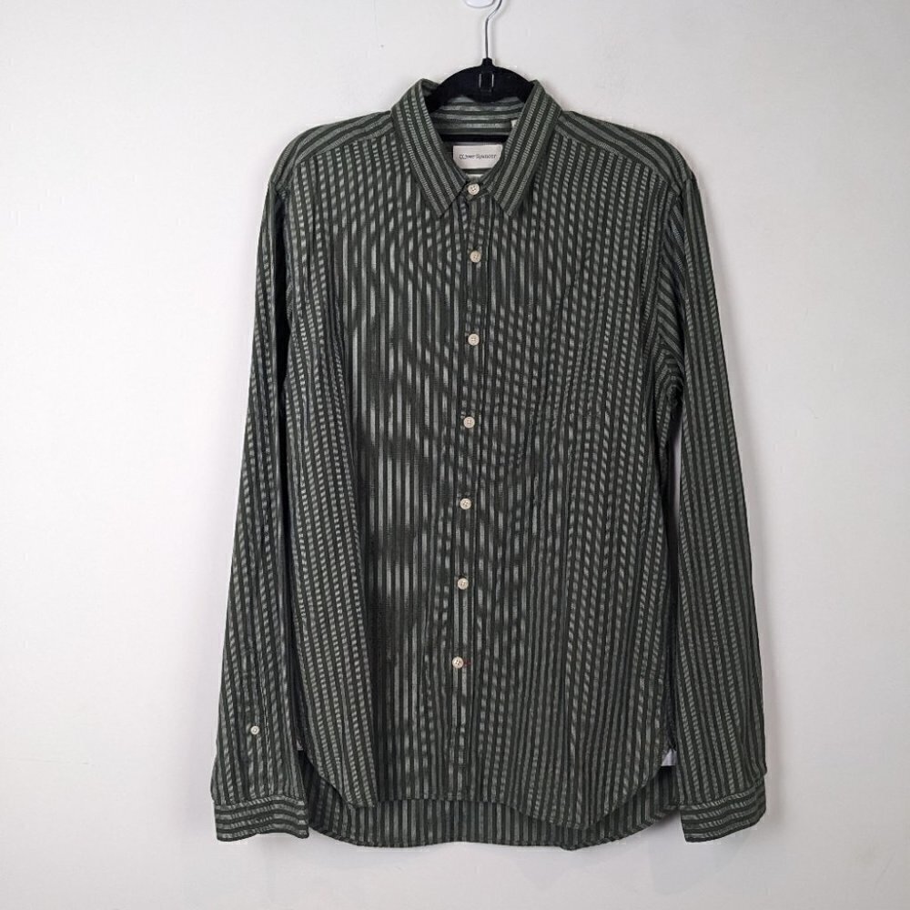 Oliver Spencer 100% organic cotton button down shirt ( sz 16 collar)